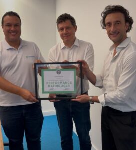 Foto: Jeferson, Leonardo e Felipe Faria (CEO – GBCB)